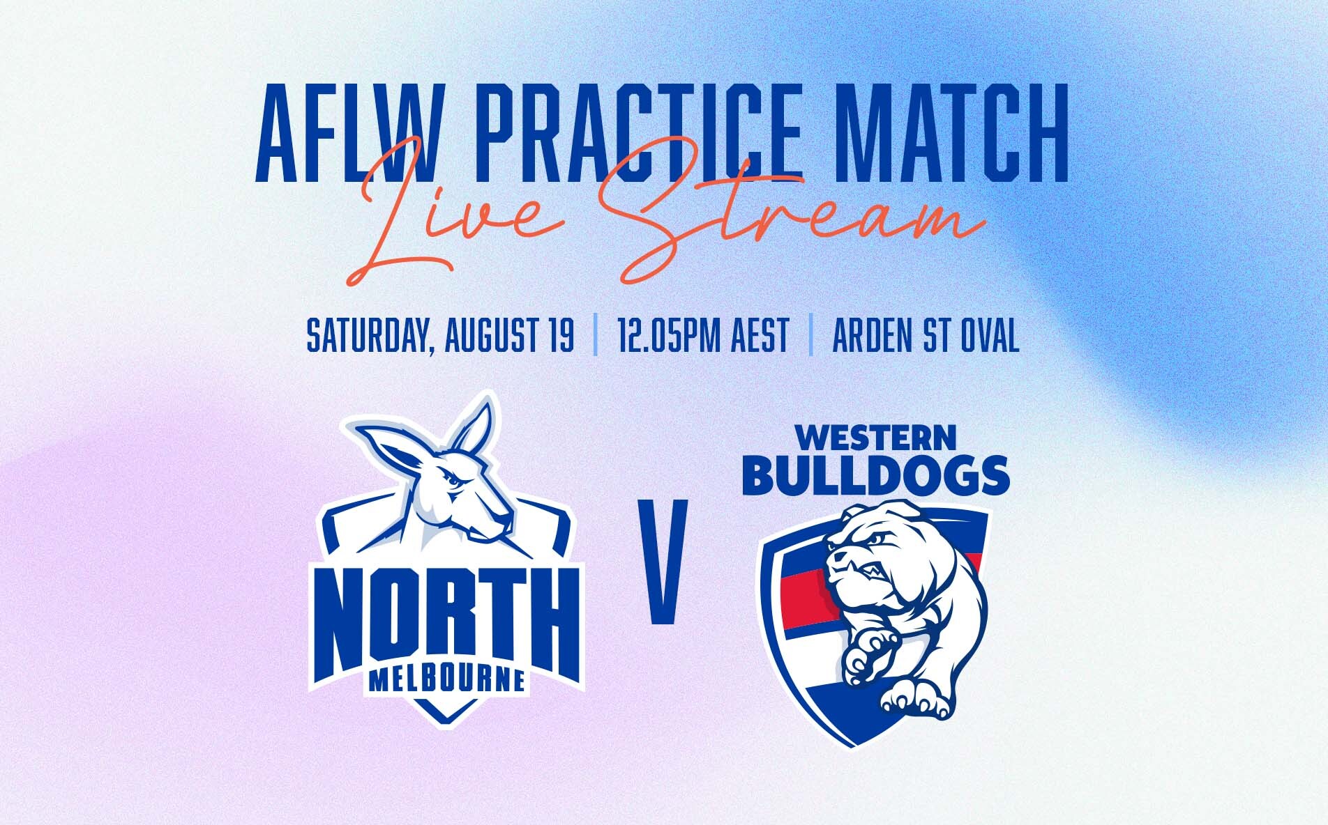 Watch it LIVE from 12.05pm AEST: AFLW Kangaroos v Bulldogs