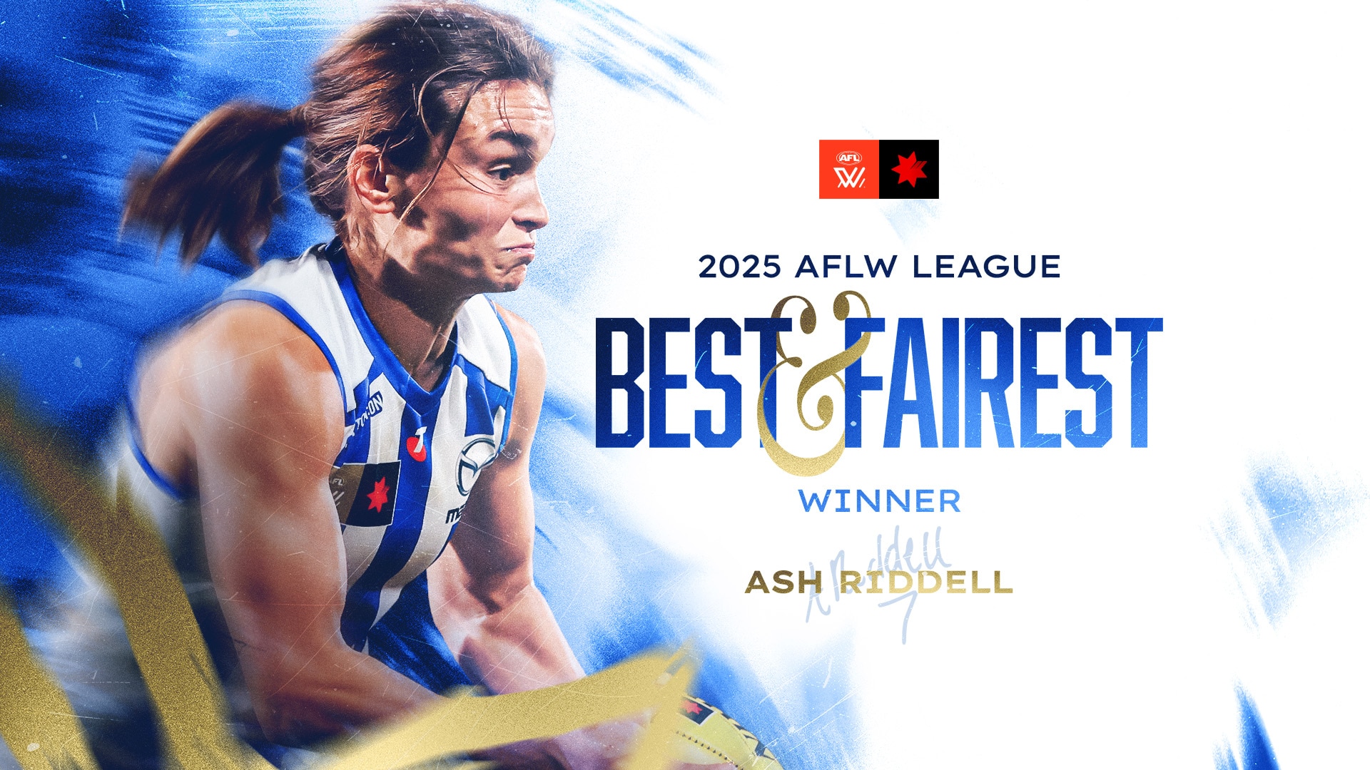 Riddell crowned AFLW Best and Fairest