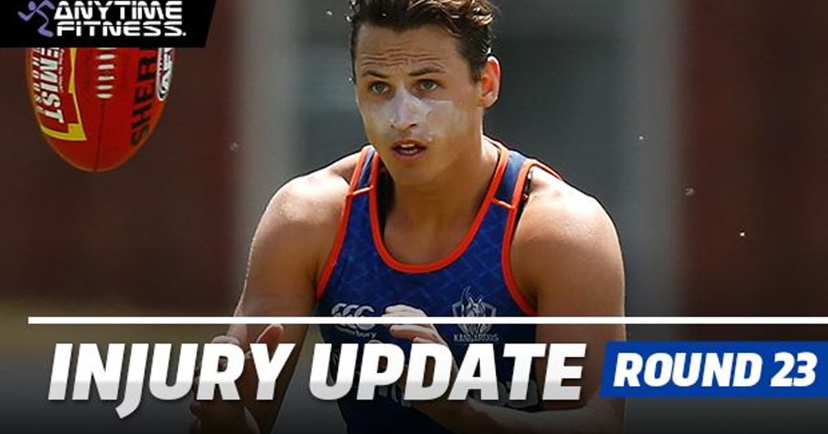 Erica Ruge Injury Update Injury Update: Round 23